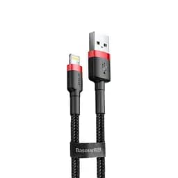 Кабель Baseus Cafule Lightning 2.4A (1m) red/black (CALKLF-B19)