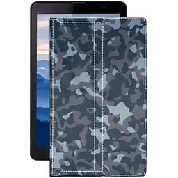 Чохол StatusCASE з екошкіри для планшету Sigma Tab A801 4G Хаки-синій