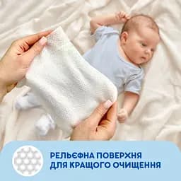 Набір: Вологі серветки Smile baby з екстрактом ромашки та алое 100 шт. + Дитячі ватні диски Smile Baby 60 шт. - мініатюра 3