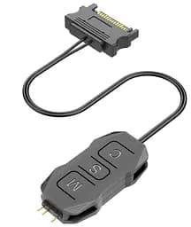 Контролер Coolmoon SK1 BLACK ARGB 3PIN to SATA з пультом (SK1 BLACK) - мініатюра 8