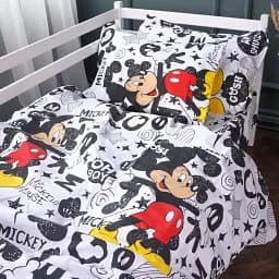 Комплект постельного белья Mirson Kids Time 17-0854 MickeyPop Бязь 110х140 см