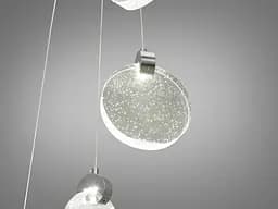 Люстра стельова LED Diasha 3008/8HR, 24W, хром, сучасний стиль для коридору, вітальні, кухні - мініатюра 3