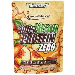 Протеїн IronMaxx 100 % Vegan Protein Zero Персик 500 г