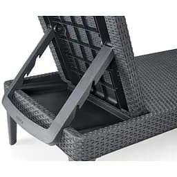 Шезлонг пластиковий Keter Jaipur Sun lounger, сірий - мініатюра 3