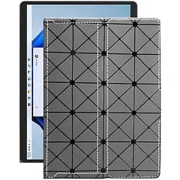 Чехол StatusCASE из экокожи для планшета Microsoft Surface Pro 8 Серый ромб