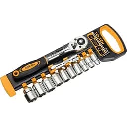 Набор торцевых головок Профи, 3/8, CrV, 12 шт Tolsen hoz0012688