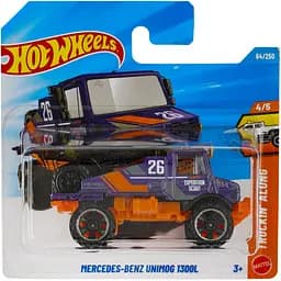 Базовая машинка Hot Wheels Truckin Along Mercedes-Benz Unimog 1300L темно-фиолетовая (5785) JJJ32-N521