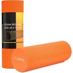 Масажний ролик Cornix EVA+ 45 x 15 см (валик, ролер) XR-0302 Orange