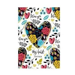 Блокнот, 80 г, 145x197 мм, 80 аркушів, мікроембоссінг, Sh18346-18349 (В асортименті)