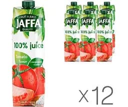 Jaffa Tomato, Упаковка 12 шт. x 0.95 л, Томатний сік Джаффа, з морською сіллю