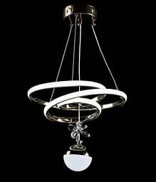 Люстра світлодіодна Splendid Ray L125/2 LED, 30W, золото/білий, сучасний стиль, регульована висота, 2 лампи, 34 см - мініатюра 2