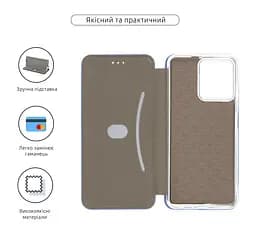 Чехол-книжка для Oscal C70, G-Case, синий, кожаный чехол-книга из экокожи (PU) и TPU, с магнитом, с подставкой и вместительным кардхолдером, противоударный, защита всего корпуса, ArmorStandart (ARM71965) - мініатюра 3
