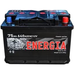Акумулятор Energia 75Ah Ев (-/+) (640EN) (278х175х190)