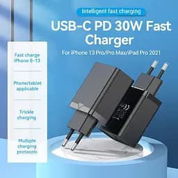 Зарядний пристрій Vention USB-C 30W PD3.0 QC4.0 PPS Black (FAIB0-EU) - мініатюра 2