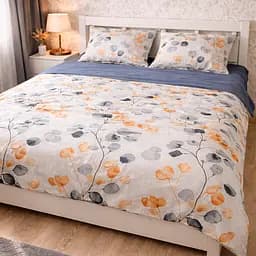 Комплект постільної білизни LoveYouHome Полуторна 150×215 Бязь Gold Мелодія Мультиколір (7185)