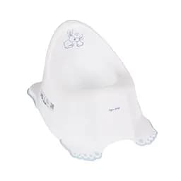 Детский горшок Зайчики с противоскользящей резиной и музыкой Белый