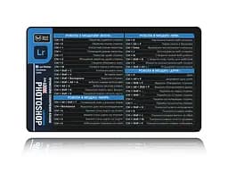 Великий килимок для мишки WorkPlaceShop Поєднання клавіш для Lightroom
