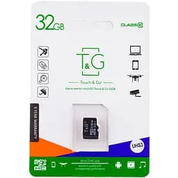 Карта пам'яті T&G microSDHC (UHS-3) 32 GB class 10 без адаптера чорна