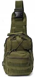 Тактична сумка слінг армійський рюкзак через плече Green Tactical