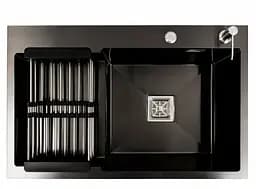 Кухонна мийка Platinum HANDMADE 78*50С R (SP000041298) - мініатюра 2