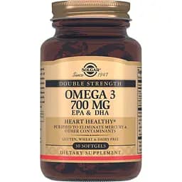 Жирные кислоты Solgar Омега-3 EPA и DHA 700 мг 30 капсул