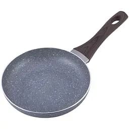 Сковорода Kamille 20 см з антипригарним покриттям Grey Marble з алюмінію (KM-4112MR)