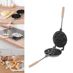 Форма для випічки горішків горішниця "Лісове Асорті" горішки шишки грибочки з антипригарним/тефлоновим покриттям, Ласунка Чорний 86408