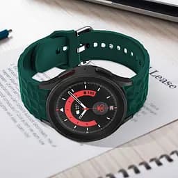 Браслет Diamond для Samsung Galaxy Watch 5 - зелений ширина кріплення 20мм силікон Watchbands (W28-5WB12227561) - мініатюра 4