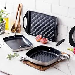 Сковорода-гриль Bergner MasterРro Smart 28 х 28 см (BGEU-3771) - мініатюра 5