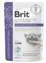 Вологий корм для котів Brit VetDiet Gastrointestinal з ягням 12 шт. x 85 г - мініатюра 2