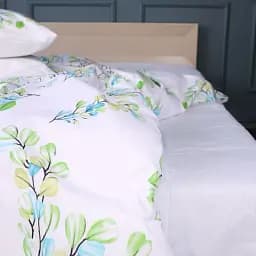Простынь MirSon Ranforce Elite 17-0707 Spring Branches 110х160 см белая (2200010618686)