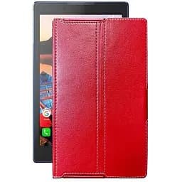 Чехол StatusCASE из экокожи для планшета Lenovo Tab 3 TB3-730X Красный