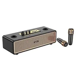 Акустика караоке Hoco BS63 Graceful wireless dual-mic BT5.4 бездротова з 2 мікрофонами - мініатюра 2