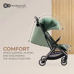Прогулянкова коляска Kinderkraft Nubi 2 Cloudy Grey сіра (00-00305181) - мініатюра 11