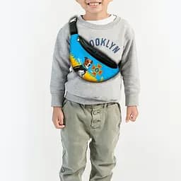 Сумка-бананка "Пес Патрон" с патриотичным принтом ,32х15см,детская,молодежная (00003)