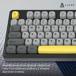 Клавіатура Ajazz AF98 Black Gray Yellow (AF98-BGY) - мініатюра 12