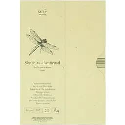 Склейка для ескізів в папці SM-LT Art Authentic А4 80г/м2 100л кремовий колір