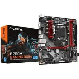 Материнська плата Gigabyte LGA1700, B760M Gaming DDR4, B760, 2xDDR4, Int.Video(CPU), 4xSATA3, 2xM.2, 1xPCI-E 16x 4.0, 1xPCI-E 1x 3.0, Real 6xUSB3.2/6xUSB2.0, VGA/HDMI/DP, MicroATX - мініатюра 2