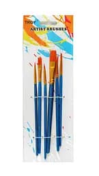 Набір пензлів C 60804, 6шт на листі (6900067608048) Синій