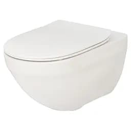 Унитаз подвесной Roca Ossa Hebe Rimless A34H136000 с сидением Soft Close, Белый
