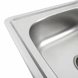 Кухонна мийка з нержавіючої сталі Platinum декор 7850 (0,8/180 мм), R, Decor - мініатюра 3
