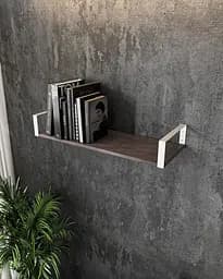 Полка настенная навесная Moreli FXR-28 LOFT 800х126х290 мм Венге Темный/Белый