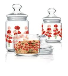 Набір банок Luminarc Club Hypnosis з кришками, 3 шт. (6661868)