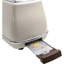 Тостер DeLonghi CTOV 2103 BG на 2 тости бежевий (0176129060/0230120036) - мініатюра 6