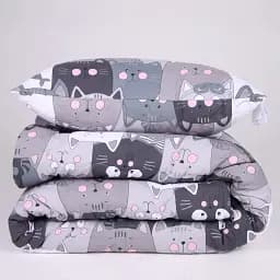 Набір MirSon №1300 Сolor Fun Line Hendri Bamboo 200 х 220 см сірий (2200010881295) - мініатюра 4