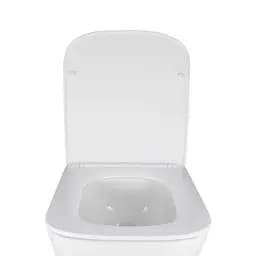 Унітаз підвісний Qtap Crow безобідковий з сідінням Soft-close QT05335171W, Білий - мініатюра 7