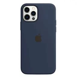 Чехол Silicone Case для Apple iPhone 12/12 Pro (Midnight Blue) АА [72353]