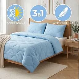 Набір Ideia NordicBlue ковдра 200х220 + 2 подушки 50х70 блакитний 8-36202 - мініатюра 2