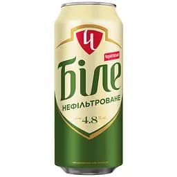 Пиво Чернігівське Біле, нефільтроване, 4,8%, з/б, 0,5л (68067)