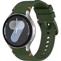 Силіконовий ремінець BeCover Tape для Samsung Galaxy Watch (20 mm) 3 41 mm/4 40mm-44mm/5 40-44mm/6 40-44mm/7 40-44mm Khaki (712056)